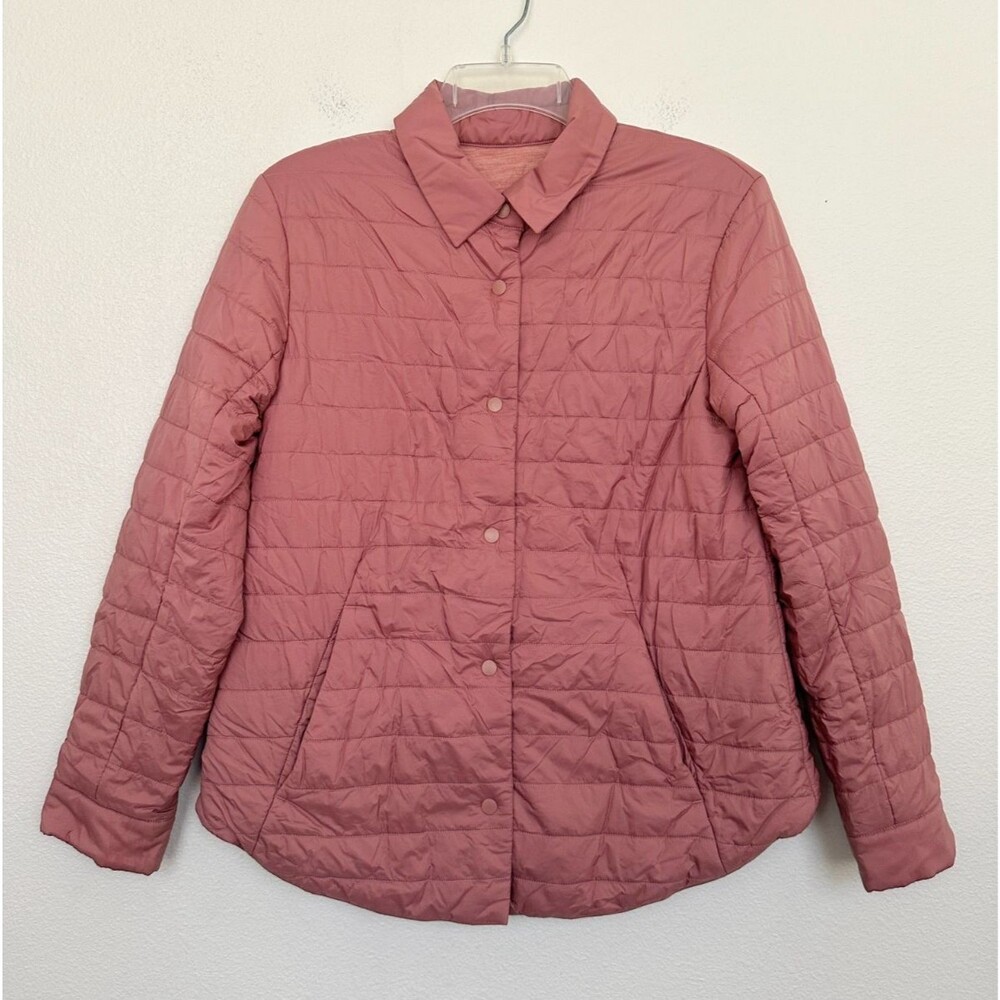 Lululemon Switch Please Shacket Quilted Snap Button Chalky Rose Pink Women's 4